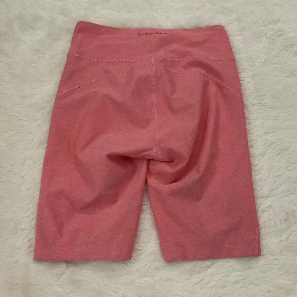 Outdoor Voices Women’s 9” Pink Bike‎ Shorts - Size Small